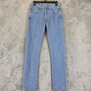 Levis 501 Jeans Mens 29x34 Denim Button Fly Straight Leg Original Fit Cotton